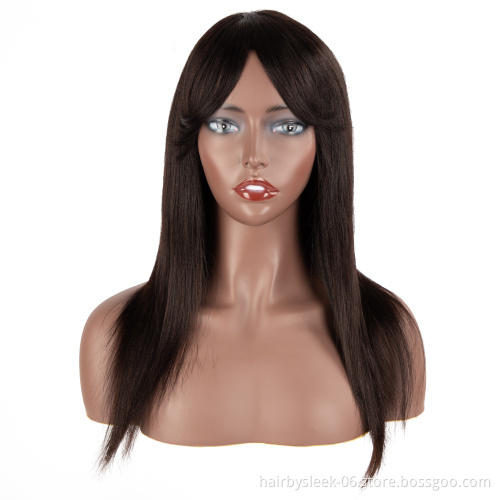Rebecca Fashion cheap machine made wigs remy brazilian human hair silk straight  natural hair wigs 100 human hair wigs